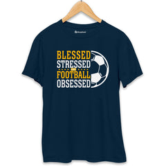 Blessed Stressed Football T-Shirt