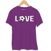Love Football T-Shirt Purple-XXL