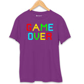 Game Over Gaming T-Shirt Purple-XXL