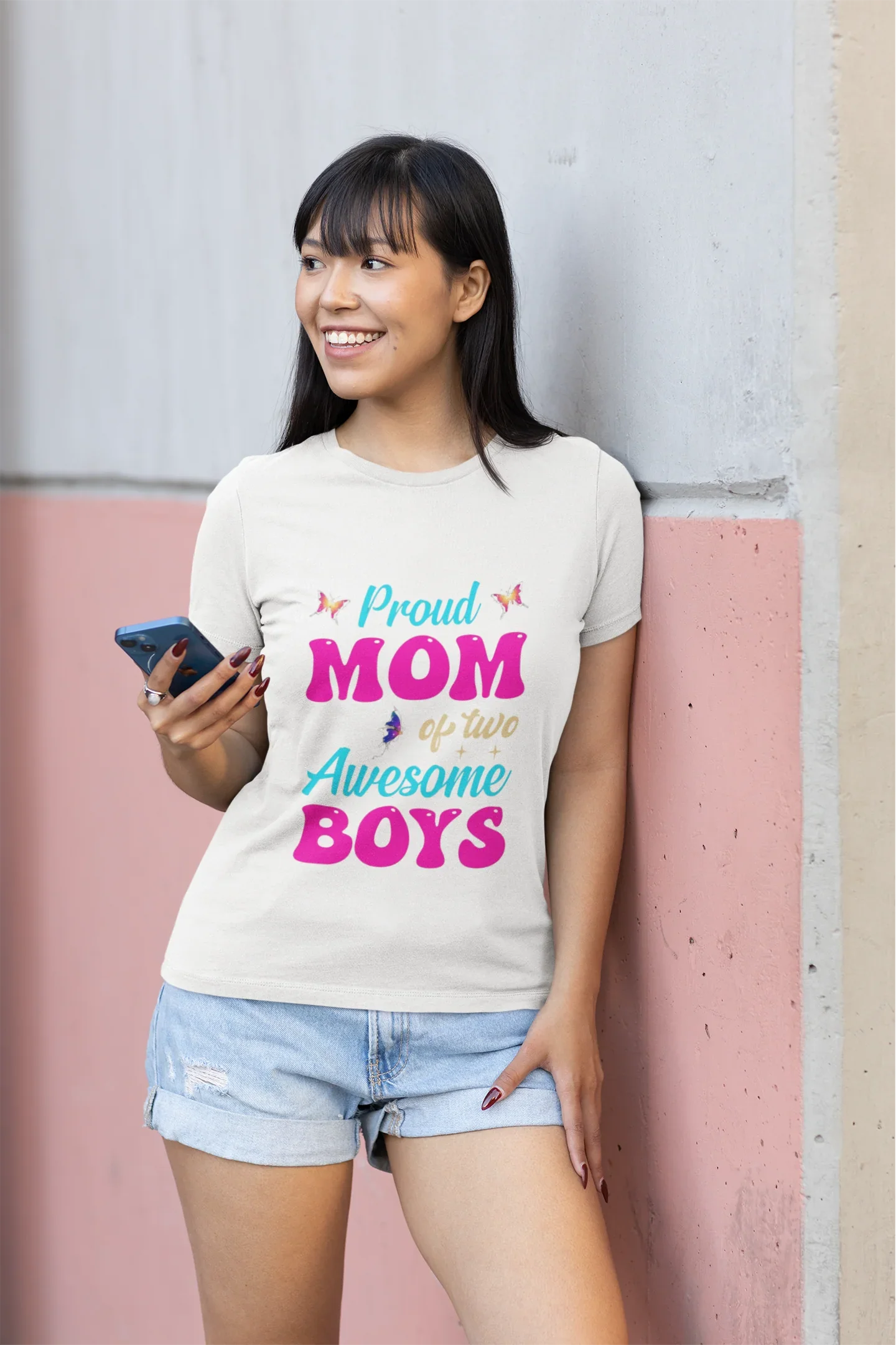 Proud Mom of two Awesome Boys T-Shirt