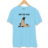 Time for Yoga T-Shirt SkyBlue-XXL