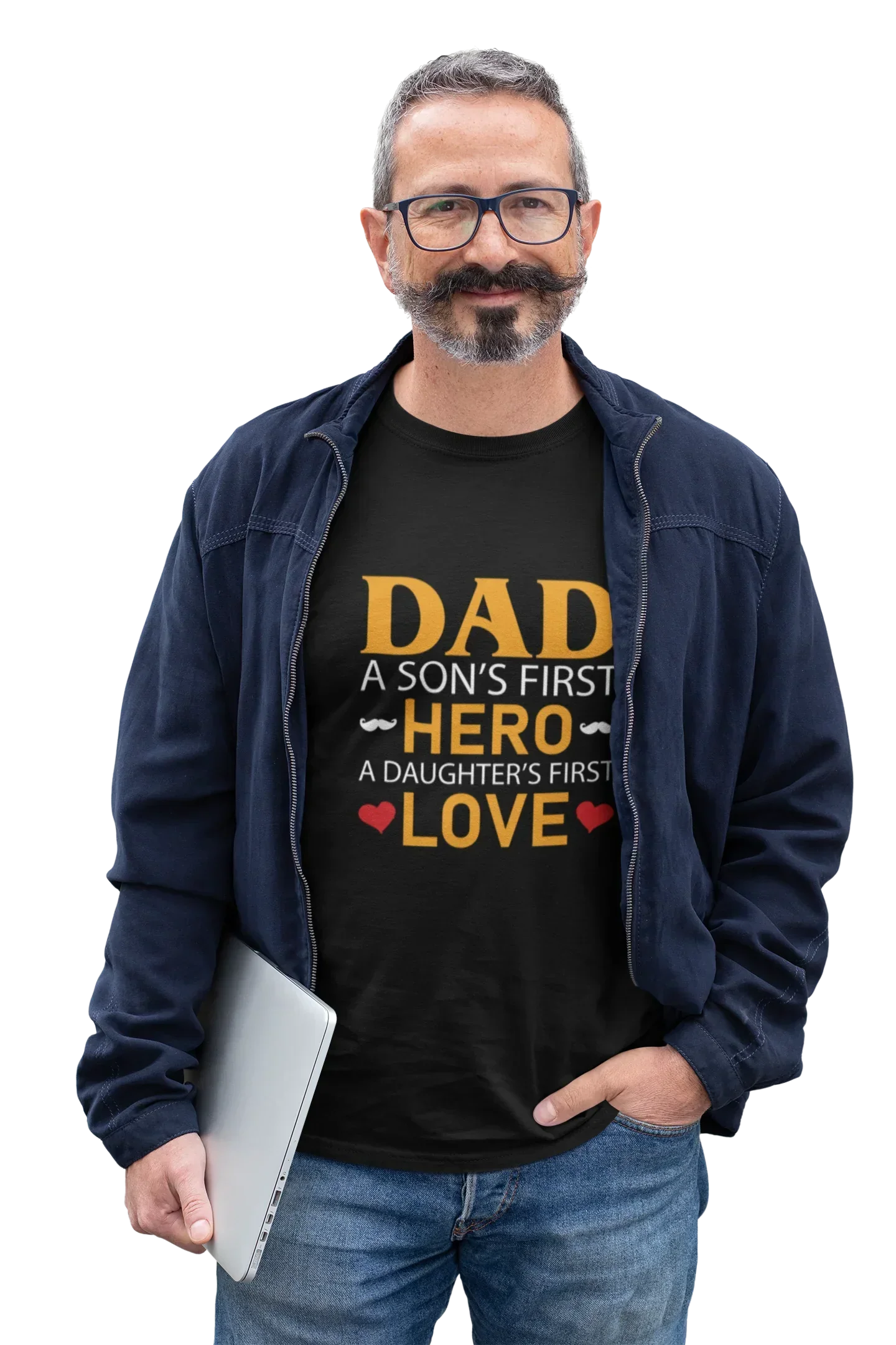 Dad is a Son's First Hero Daughter's First Love T-Shirt
