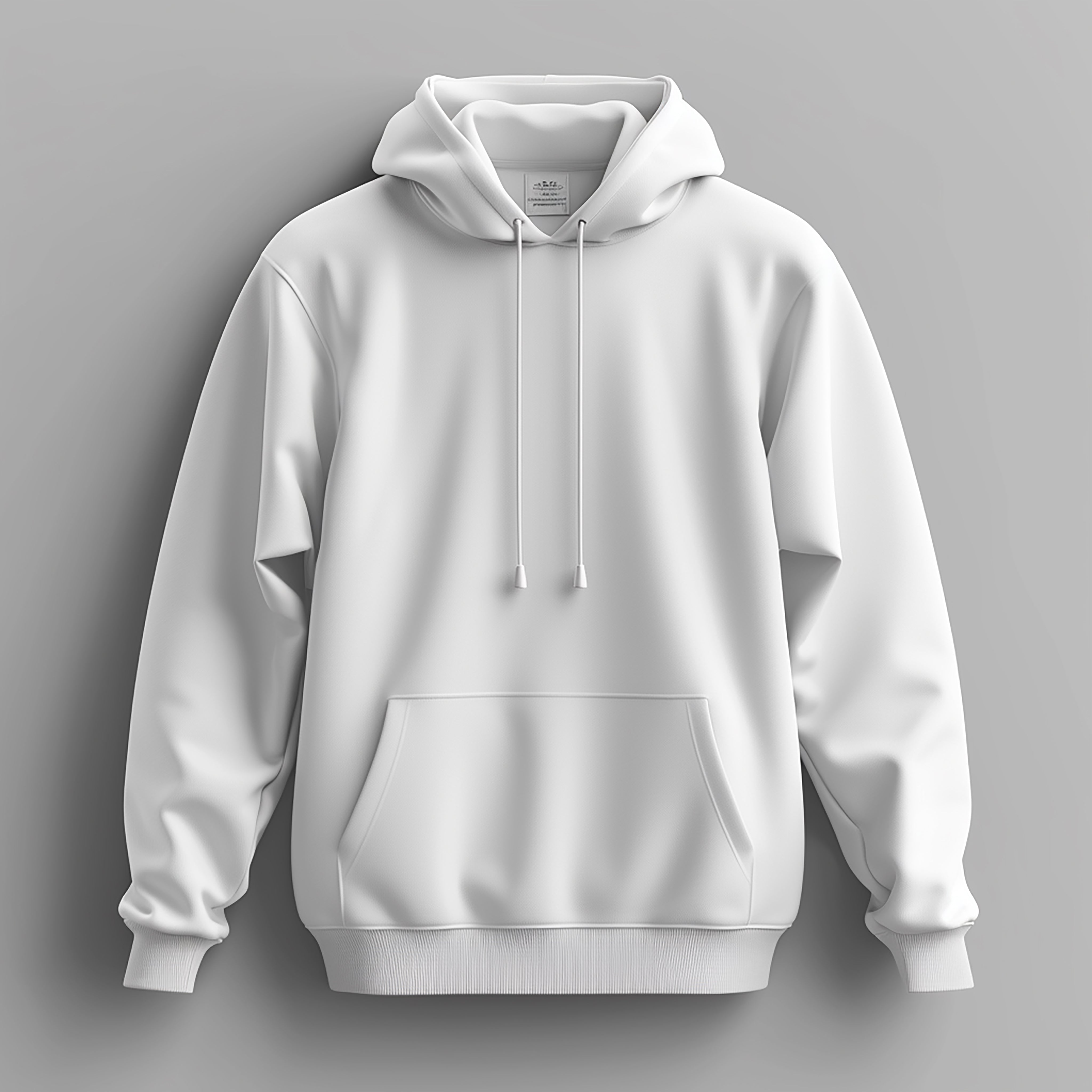 Unisex Plain Hoodie- White