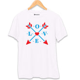 Love Arrows T-Shirt White-XXL