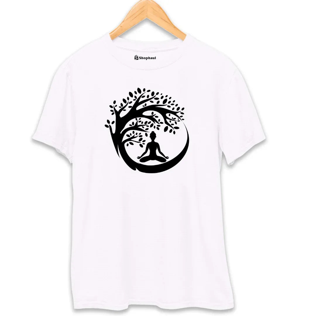 Buddha Tree Yoga T-Shirt (Clearance Sale)