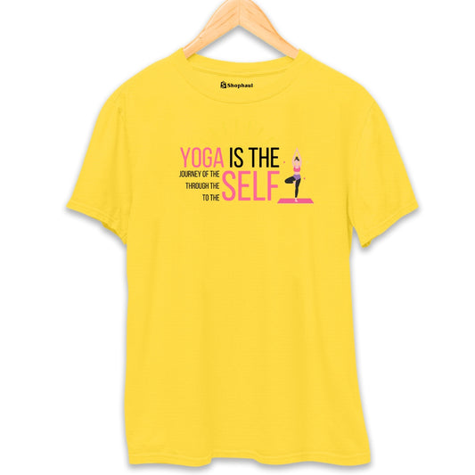 Yoga T-Shirt Yellow-XXL