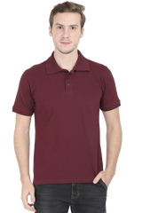 Polo T-Shirt Half Sleeve - Maroon
