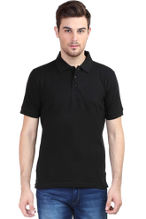 Polo T-Shirt Half Sleeve - Black XXL