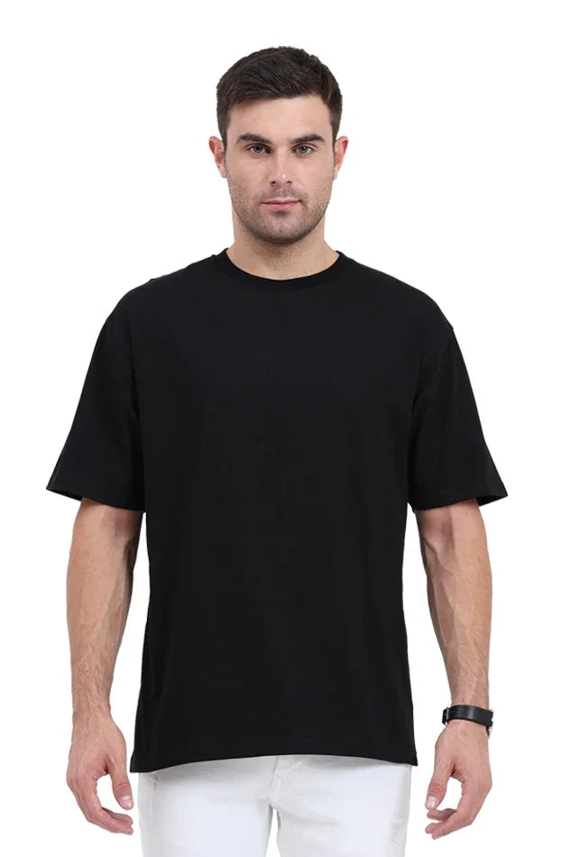 Oversized Classic T-Shirt Plain Black