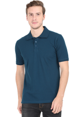 Polo T-Shirt Half Sleeve - Petrol Blue