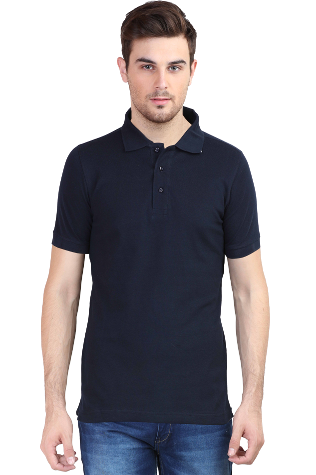 Polo T-Shirt Half Sleeve - Navy Blue