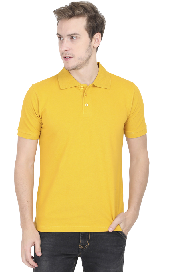 Polo T-Shirt Half Sleeve - Mustard Yellow