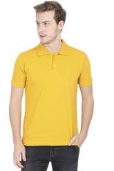 Polo T-Shirt Half Sleeve - Mustard Yellow XXL