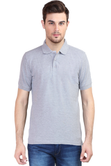 Polo T-Shirt Half Sleeve - Grey Melange
