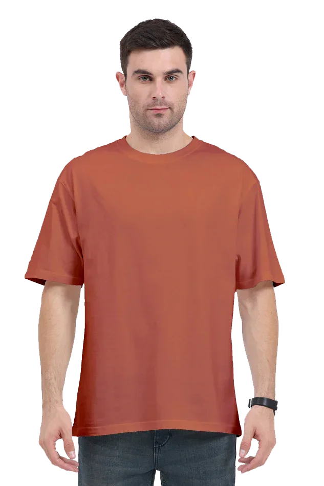 Oversized Classic T-Shirt Plain Coral