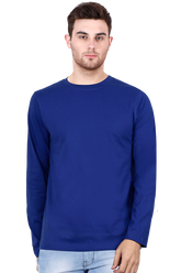 Royal Blue Full Sleeve Plain T-Shirt