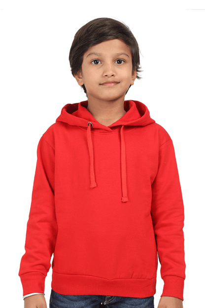 Kids Hooded Sweatshirt - Red 