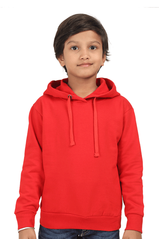 Kids Hooded Sweatshirt - Red 