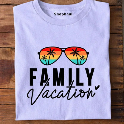 Family Vacation T-Shirt - White / S 