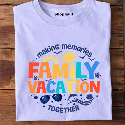 Family Vacation Group T-Shirt - White / S family trip tshirt,family vacation matching tshirt,travel matching tshirt