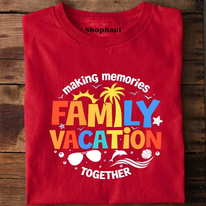 Family Vacation T-Shirt - Black / S best family travel tshirt,family travel tshirt,summer vacation tshirt
