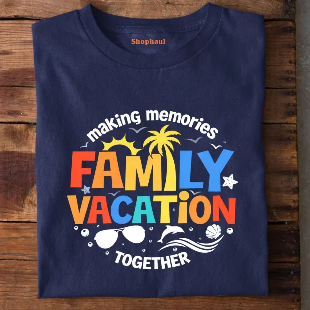 Family Vacation T-Shirt - Black / S best family travel tshirt,family travel tshirt,summer vacation tshirt