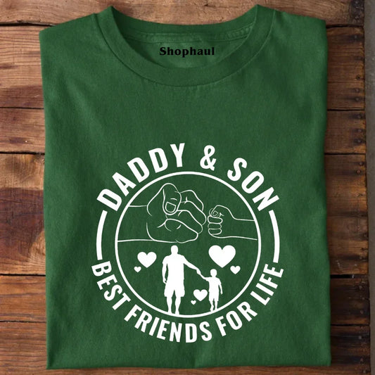 Dad Son Matching outfit combo - XS / 0-12M / Black dad son, dad son combo, dad son matching outfit, dad son matching tshirt, Dad Son T-Shirt