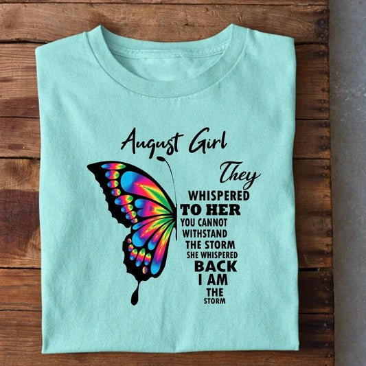 August Girl Birthday T-Shirt