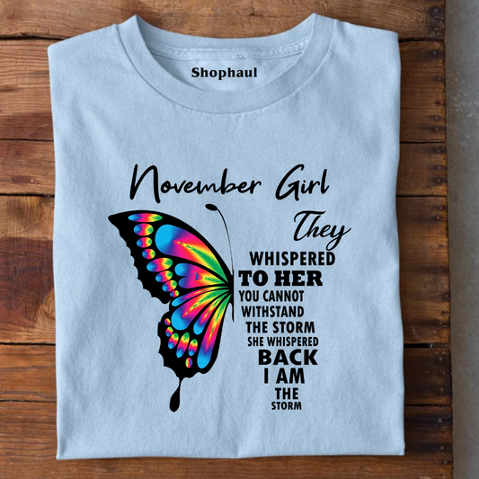 November Girl Birthday T-Shirt