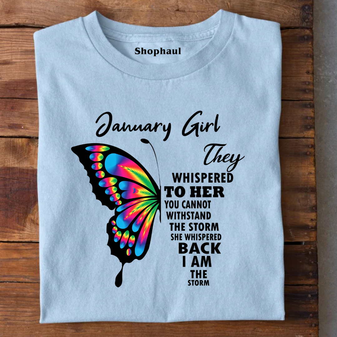 January Girl Birthday T-Shirt