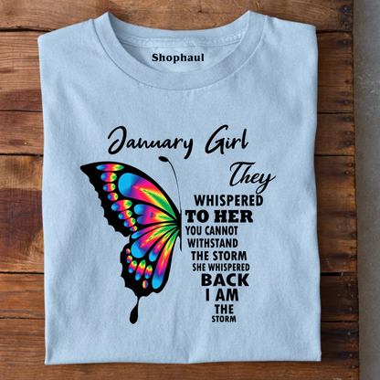 January Girl Birthday T-Shirt