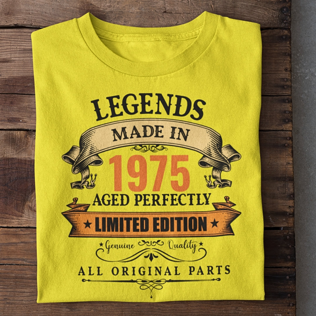 Year Customized Legends Made in Birthday T-Shirt