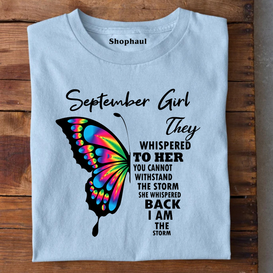 September Girl Birthday T-Shirt