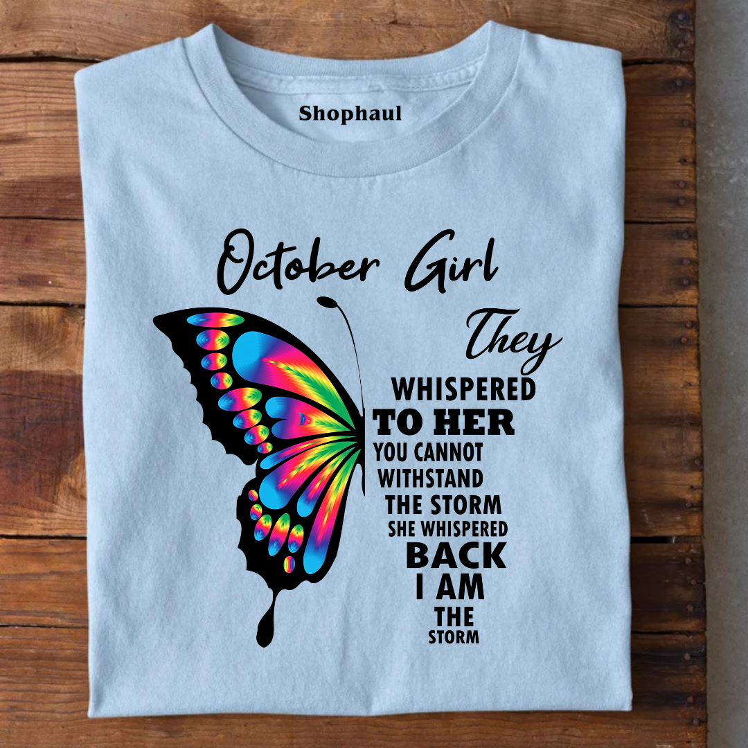 October Girl Birthday T-Shirt