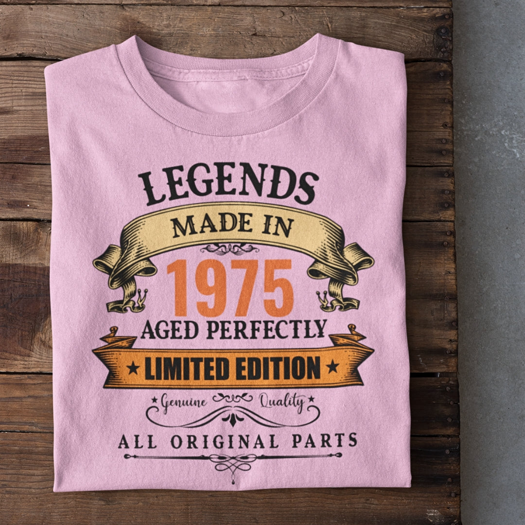 Year Customized Legends Made in Birthday T-Shirt