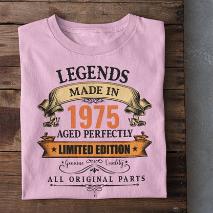 Year Customized Legends Made in Birthday T-Shirt