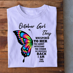 October Girl Birthday T-Shirt