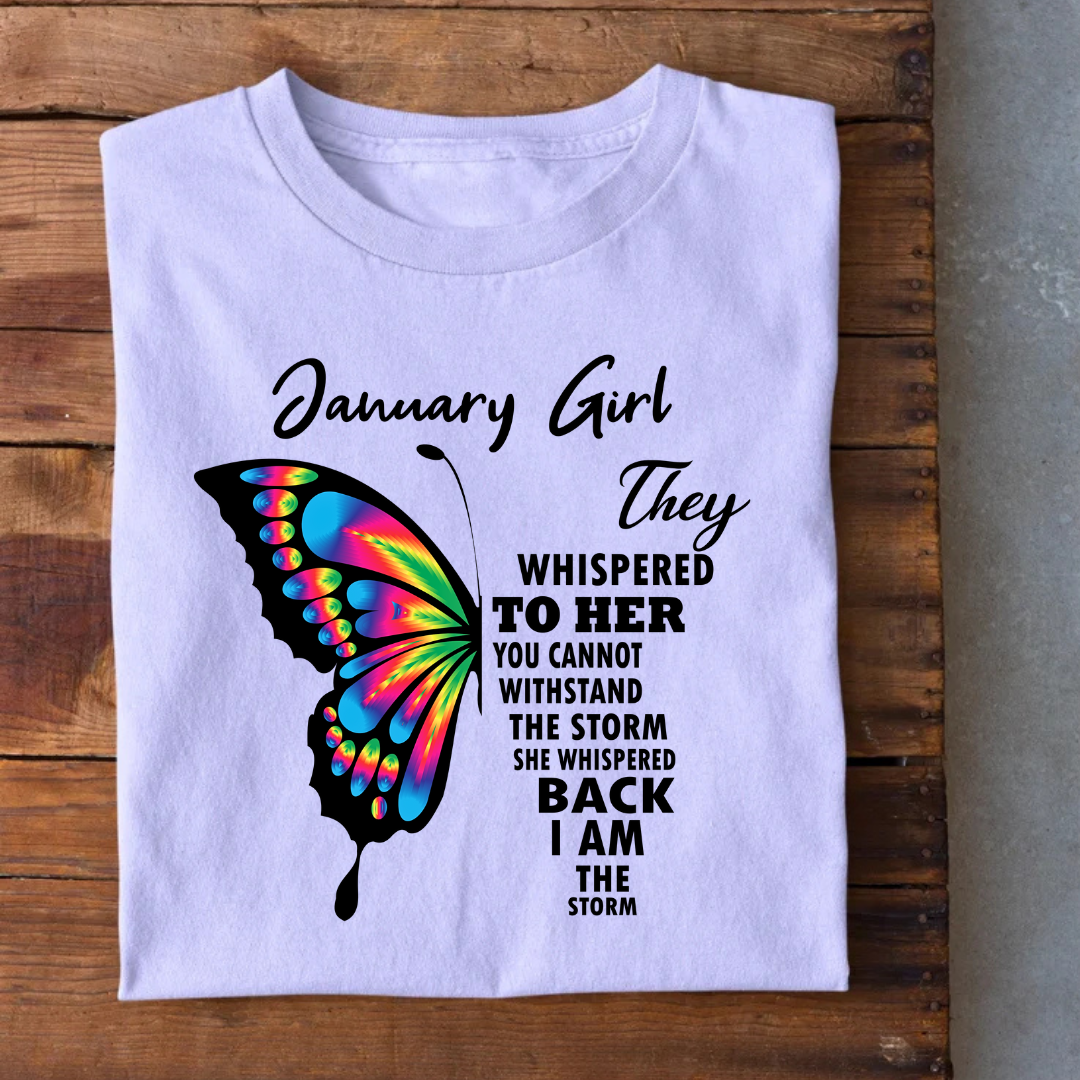 January Girl Birthday T-Shirt