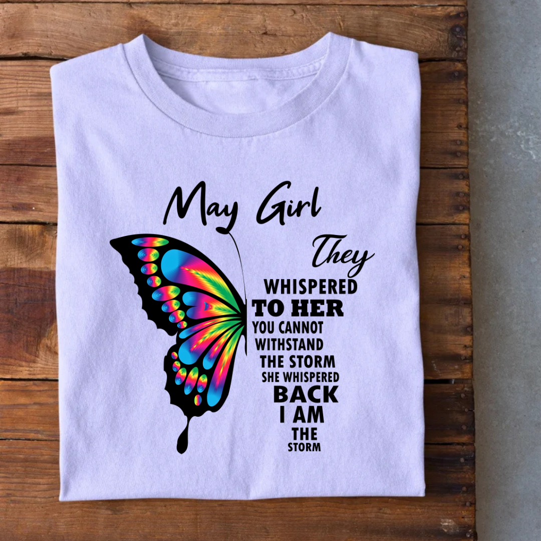May Girl Birthday T-Shirt