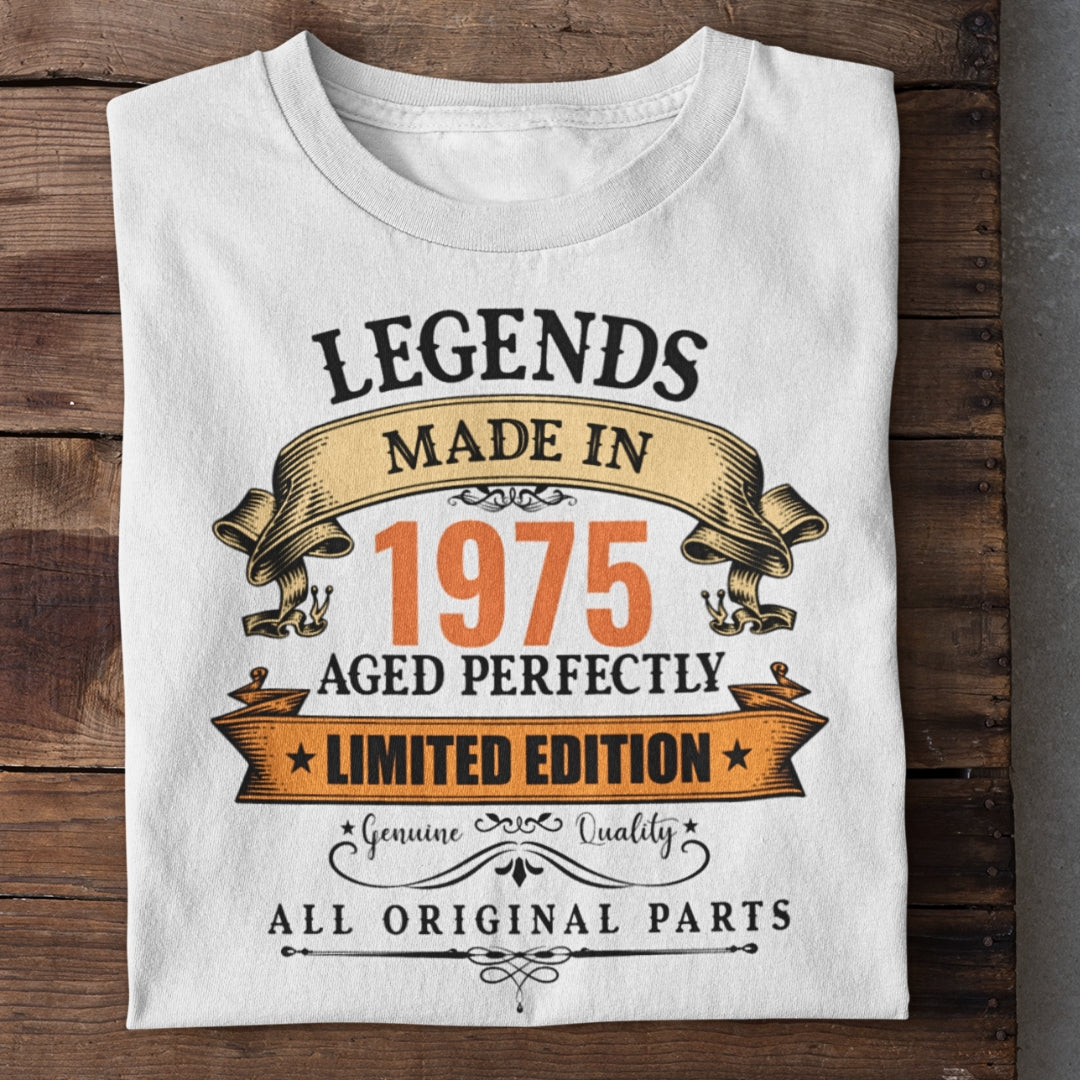 Year Customized Legends Made in Birthday T-Shirt