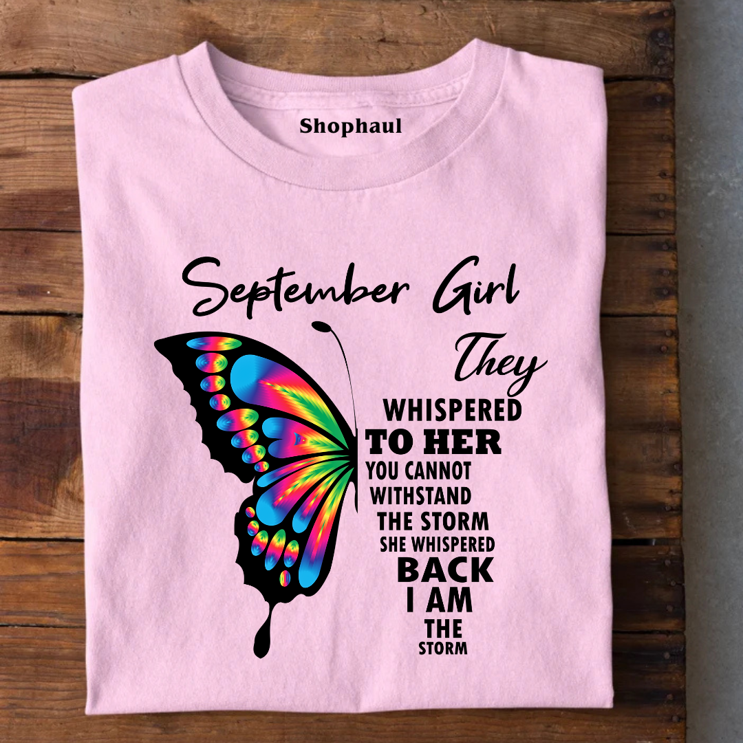 September Girl Birthday T-Shirt The Shophaul Designs