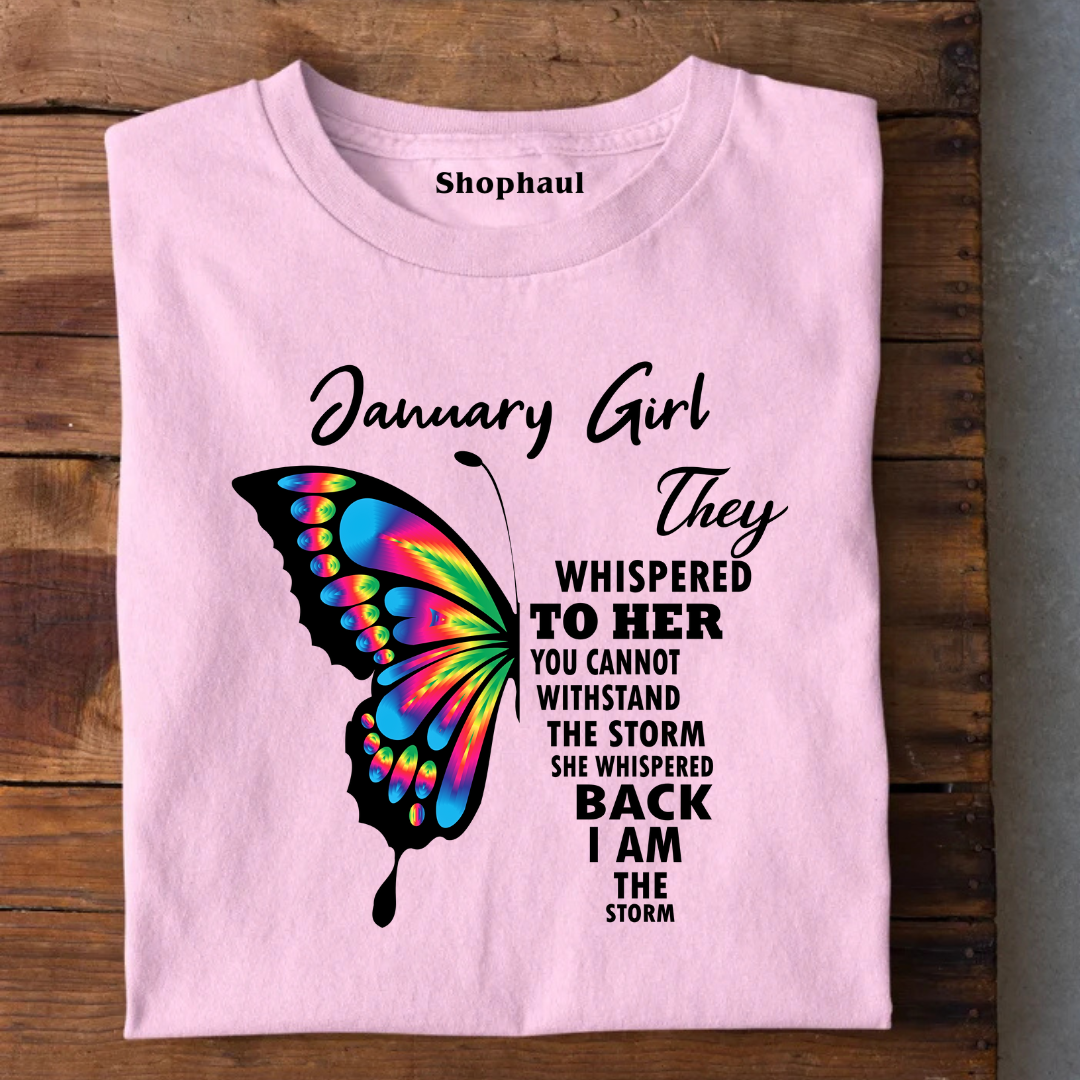 January Girl Birthday T-Shirt