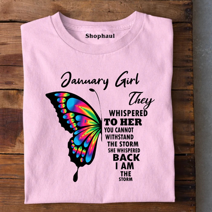 January Girl Birthday T-Shirt