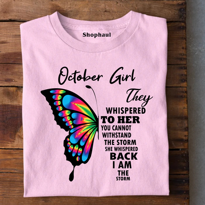 October Girl Birthday T-Shirt