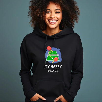Table Tennis Happy Place Hoodie - Unisex