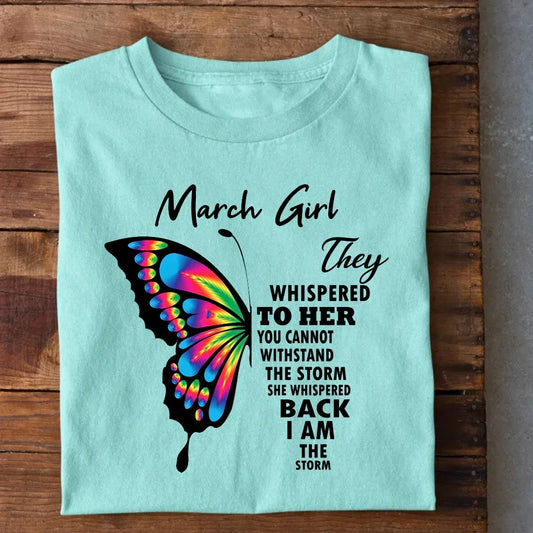 March Girl Birthday T-Shirt