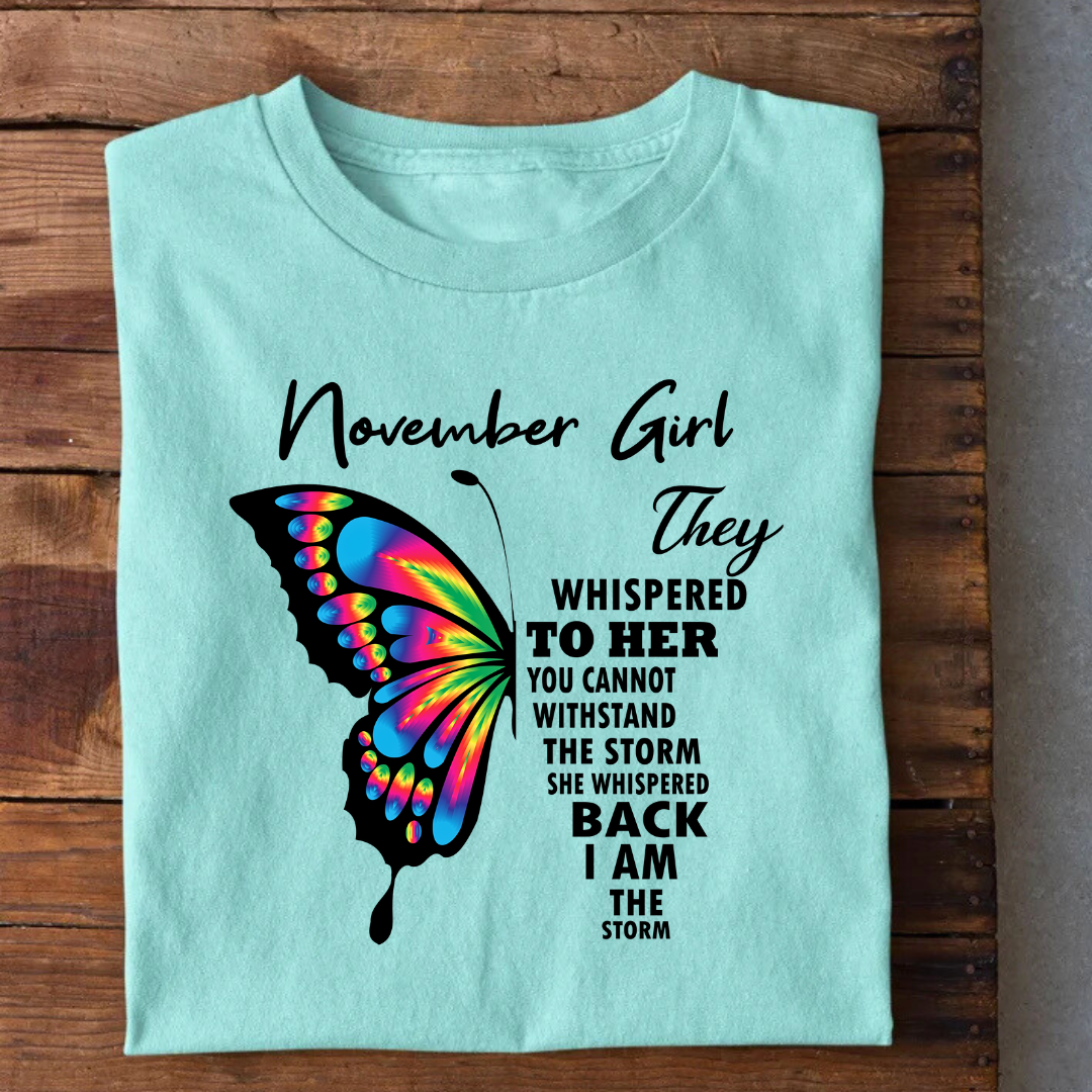 November Girl Birthday T-Shirt