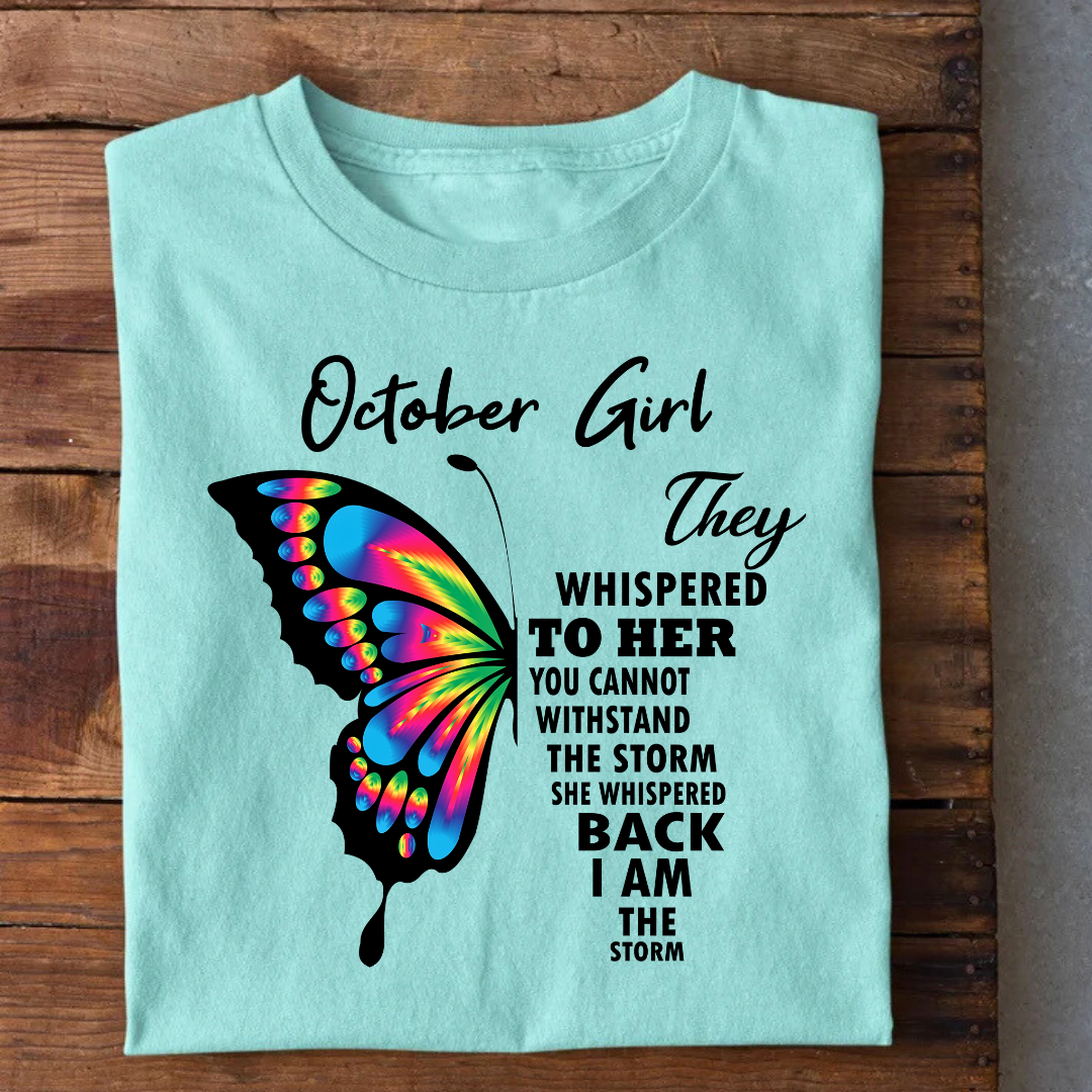 October Girl Birthday T-Shirt