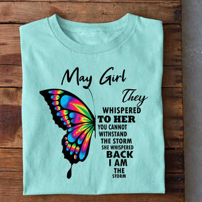 May Girl Birthday T-Shirt