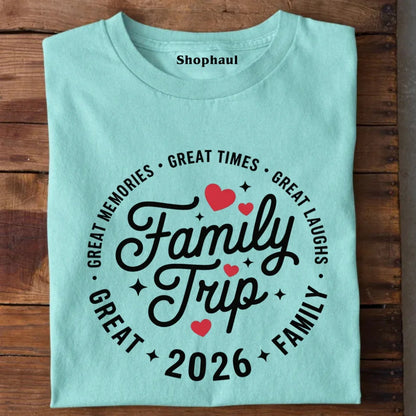 Family Vacation Trip Group T-Shirt - Mint / S best family travel tshirt,family vacation tshirt,group travel tshirt